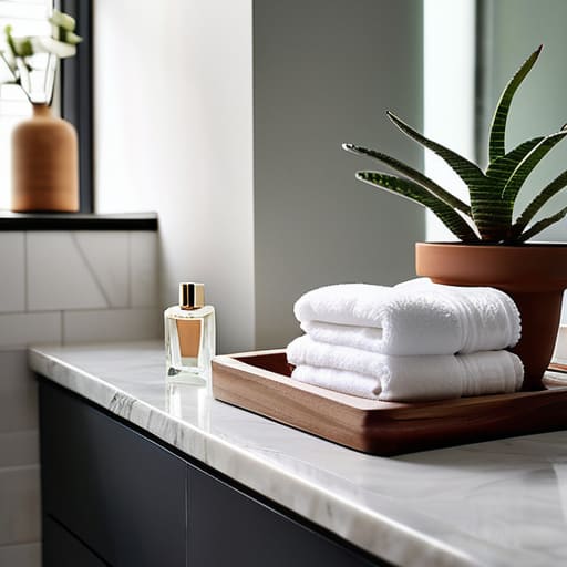 Effective bathroom organization for a stress-free morning.