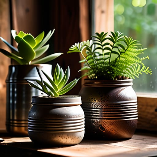 Unique diy planters from household items.