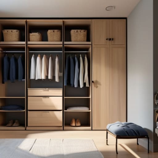 How to organize a closet permanently.