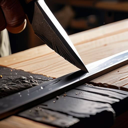 Learning how to sharpen tools for work.