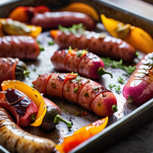Roasted Sausage, Peppers, and Onion Medley.